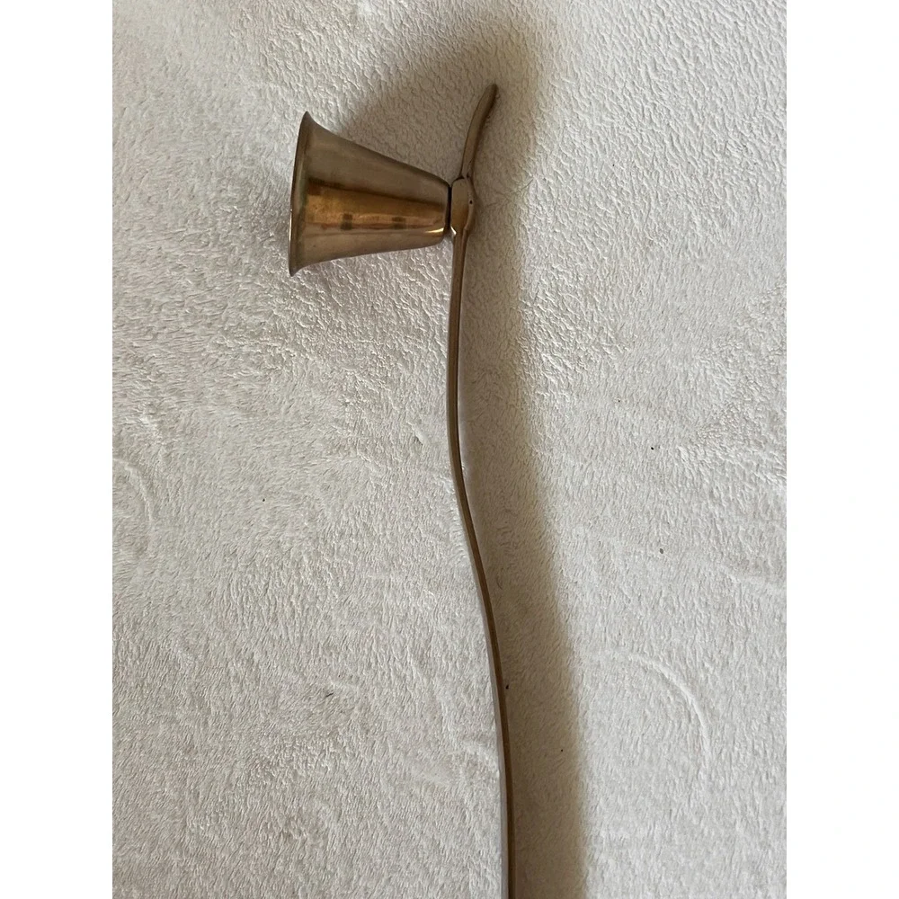 Vintage Brass Candle Snuffer Shelf Styling Decor 10